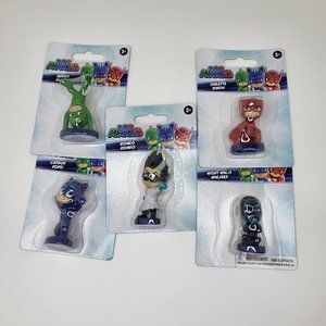 New PJ Masks Lot of 5 Birthday Cake Toppers Owlette Gekko‎ Catboy Toys Toys Gift